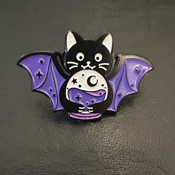 Other - Witchy Bat Cat Pin